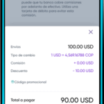 ¿Cuáles son los pasos para realizar una transferencia de dinero desde Bancolombia a Estados Unidos?